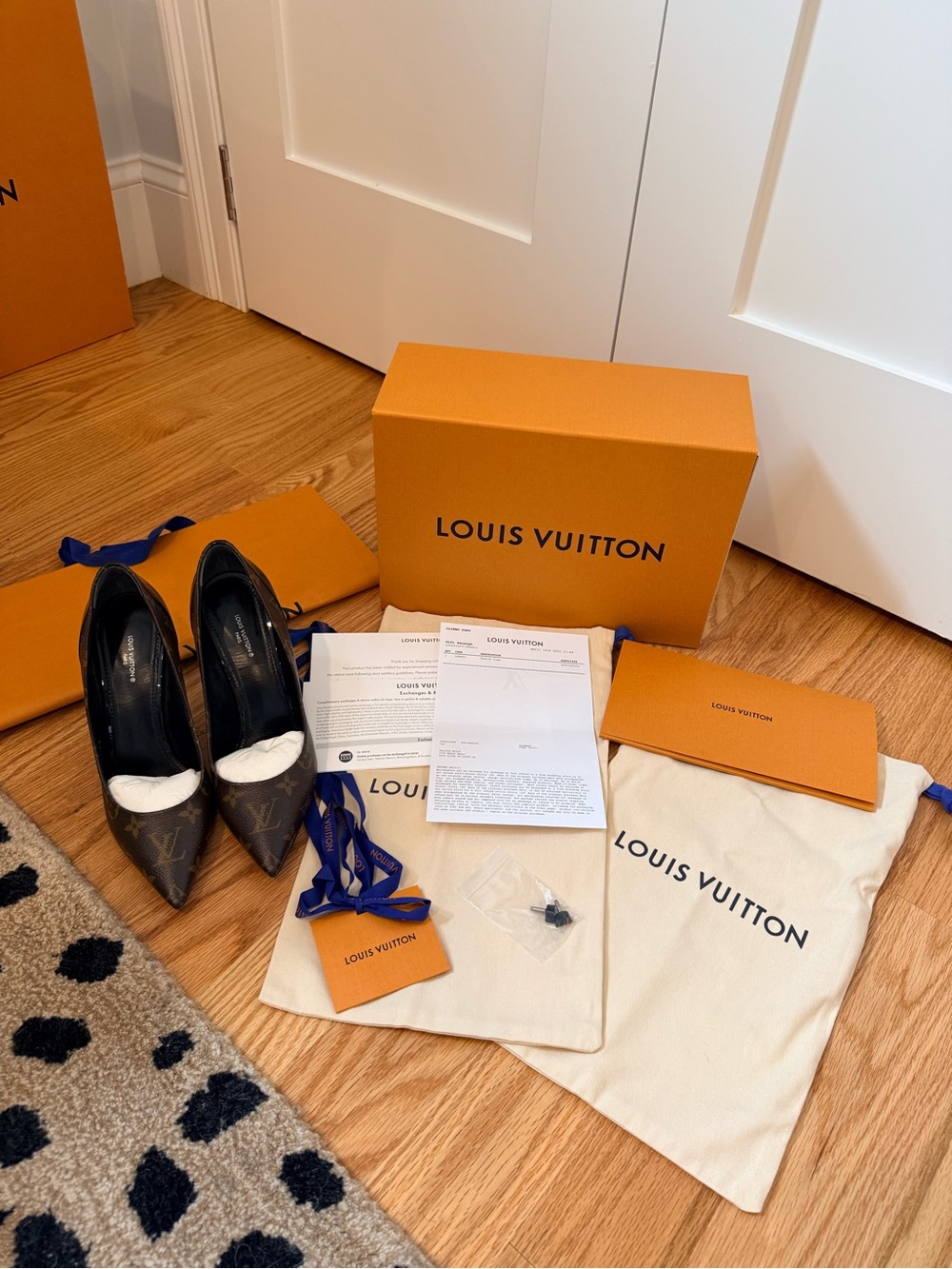 Louis Vuitton Cherie Monogram Brown Pointed Toe Stiletto Pumps - Picture 3 of 16